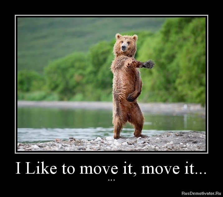 I Like to move it, move it... - ...